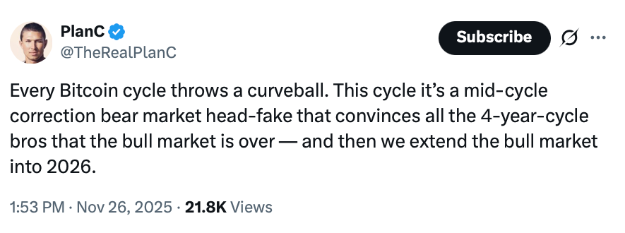 Tom Lee moderó su predicción de 250.000 dólares para Bitcoin y ahora un nuevo máximo histórico para fin de año es solo un "quizás" Criptomonedas, Precio de Bitcoin
