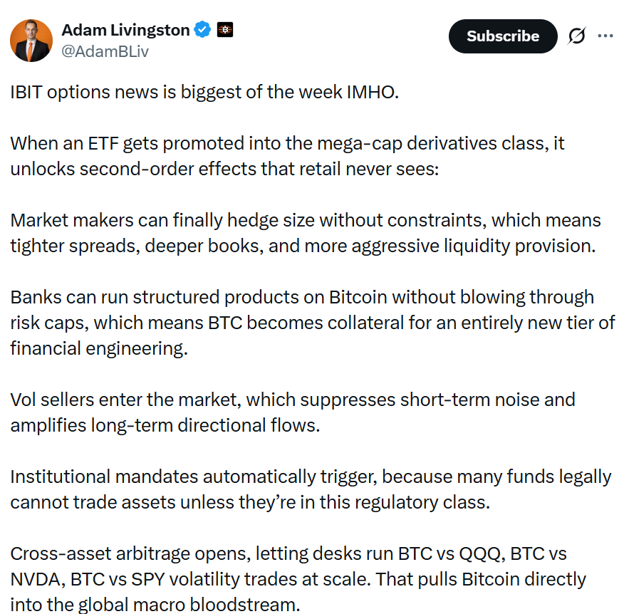 Nasdaq busca aumentar los límites de opciones para el ETF de Bitcoin de BlackRock