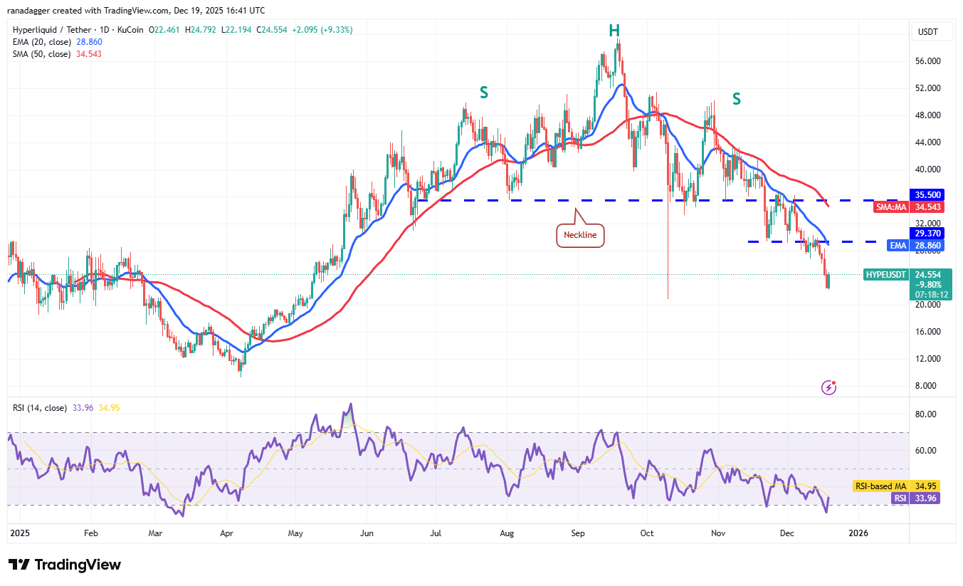 Predicciones de precios del 19 de diciembre: BTC, ETH, BNB, XRP, SOL, DOGE, ADA, BCH, HYPE, LINK Predicciones de precios del 19 de diciembre: BTC, ETH, BNB, XRP, SOL, DOGE, ADA, BCH, HYPE, LINK