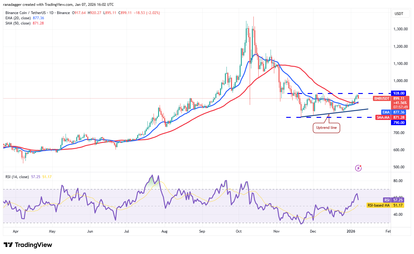 Predicciones de precios del 7 de enero: BTC, ETH, XRP, BNB, SOL, DOGE, ADA, BCH, LINK, HYPE Predicciones de precios del 7 de enero: BTC, ETH, XRP, BNB, SOL, DOGE, ADA, BCH, LINK, HYPE