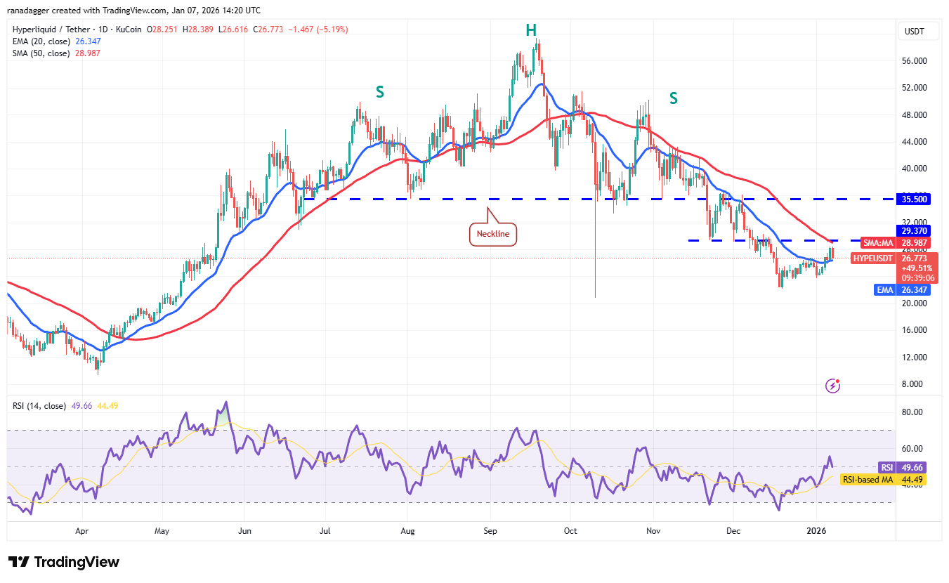 Predicciones de precios del 7 de enero: BTC, ETH, XRP, BNB, SOL, DOGE, ADA, BCH, LINK, HYPE Predicciones de precios del 7 de enero: BTC, ETH, XRP, BNB, SOL, DOGE, ADA, BCH, LINK, HYPE