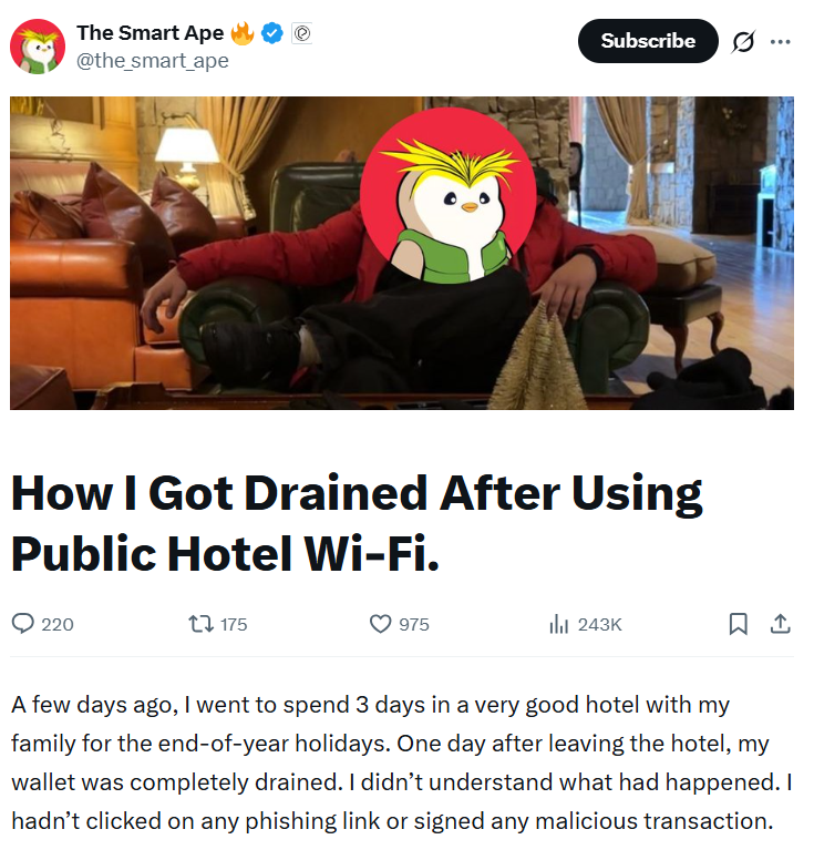 ¿Viajas? Las redes WiFi maliciosas pueden robar tus contraseñas de criptomonedas ¿Viajas? Las redes WiFi maliciosas pueden robar tus contraseñas de criptomonedas