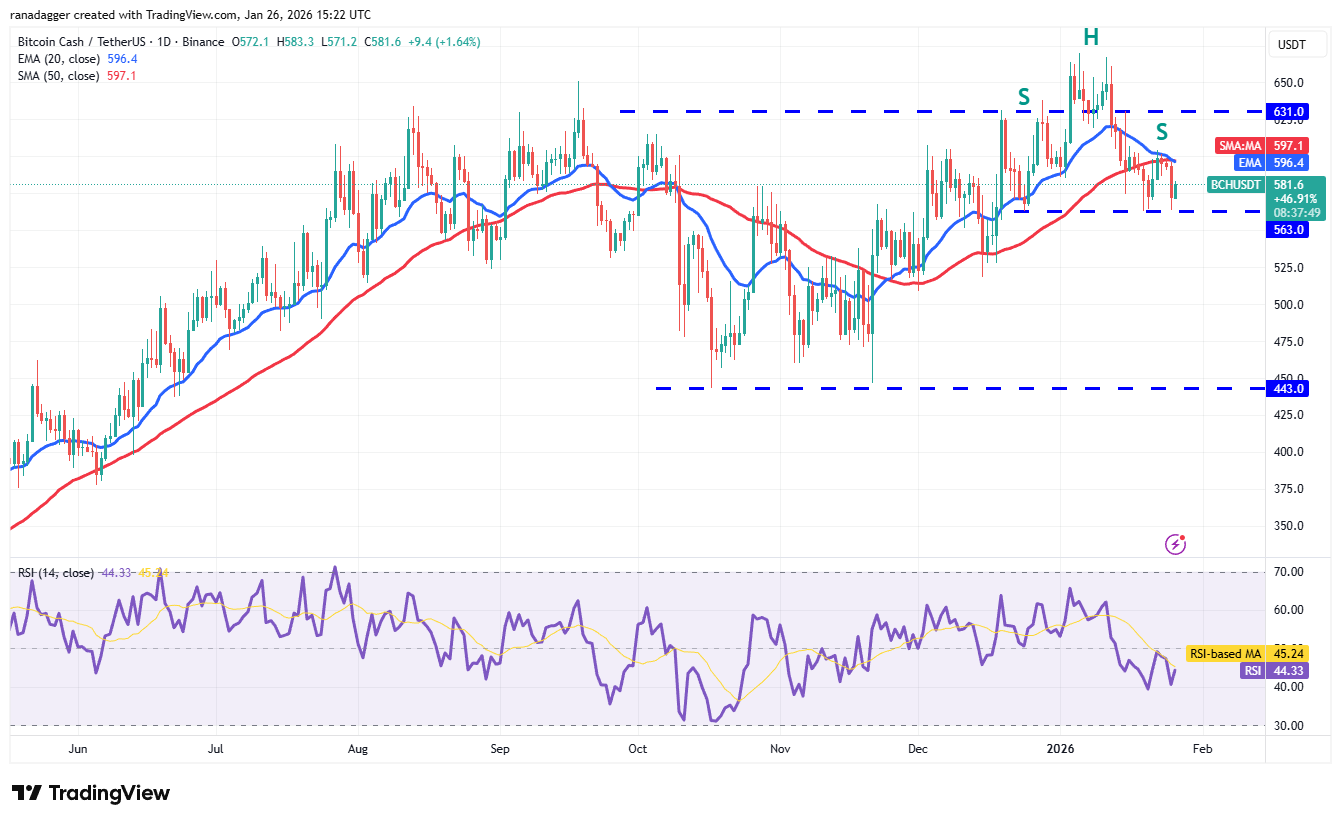 Predicciones de precios del 26 de enero: SPX, DXY, BTC, ETH, XRP, BNB, SOL, DOGE, ADA, BCH Predicciones de precios del 26 de enero: SPX, DXY, BTC, ETH, XRP, BNB, SOL, DOGE, ADA, BCH