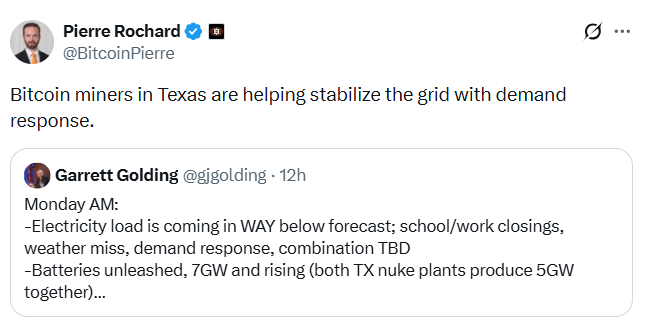 Tasa de hash de Bitcoin cayó brevemente a niveles de mediados de 2025 por la tormenta invernal que azota a EEUU Tasa de hash de Bitcoin cayó brevemente a niveles de mediados de 2025 por la tormenta invernal que azota a EEUU