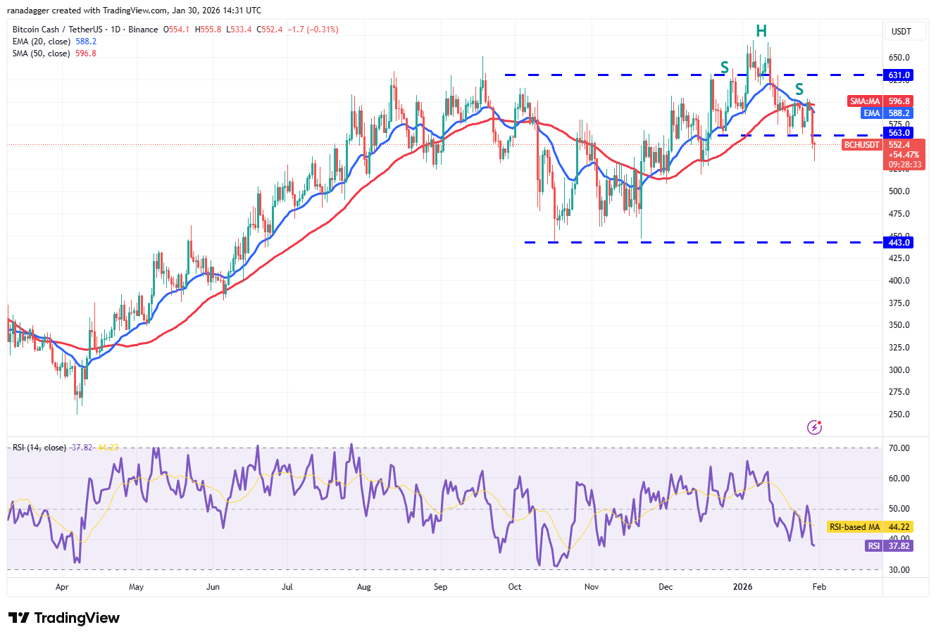 Predicción de precios al 30/1: BTC, ETH, BNB, XRP, SOL, DOGE, ADA, BCH, HYPE, XMR Predicción de precios al 30/1: BTC, ETH, BNB, XRP, SOL, DOGE, ADA, BCH, HYPE, XMR