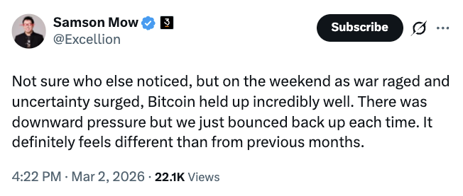 Los ETF de Bitcoin al contado registran entradas valoradas en 458 millones de dólares a medida que se agrava el conflicto en Oriente Medio Los ETF de Bitcoin al contado registran entradas valoradas en 458 millones de dólares a medida que se agrava el conflicto en Oriente Medio