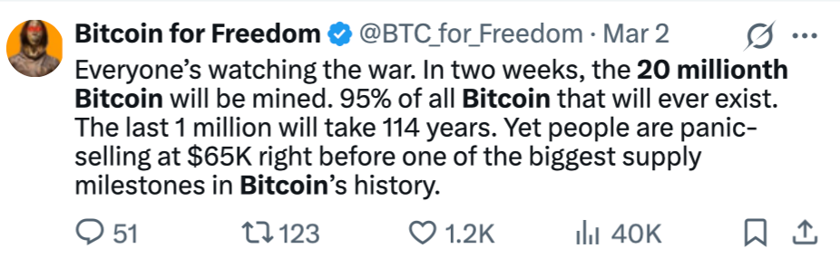Usuarios de Bitcoin celebran que la red haya producido su moneda número 20 millones Criptomonedas, Precio de Bitcoin, Minería de Bitcoin