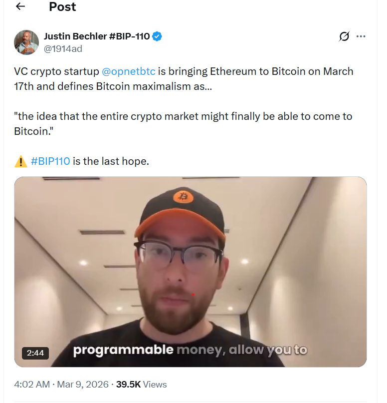 OP_NET lanzó una iniciativa DeFi de Bitcoin sin puentes ni wrappers de BTC OP_NET lanzó una iniciativa DeFi de Bitcoin sin puentes ni wrappers de BTC